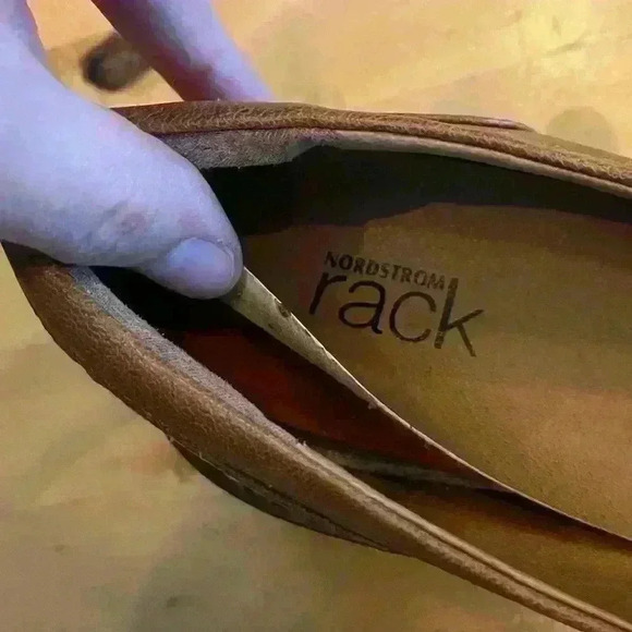 Chunky Platform Lug Sole Loafers Sz 7.5 Neutral Office Career Acadameia Y2K 90s - Picture 11 of 13